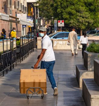 Dubai, UAE - 08.03.2021 - Old town district of the city known as Deira.