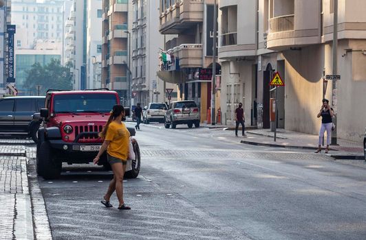 Dubai, UAE - 08.03.2021 - Old town district of the city known as Deira.