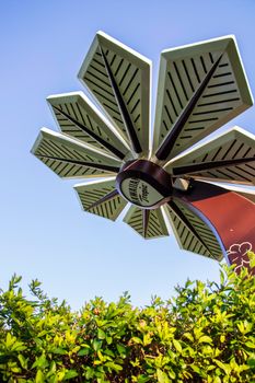 Smart palm installation in the creek park, Dubai