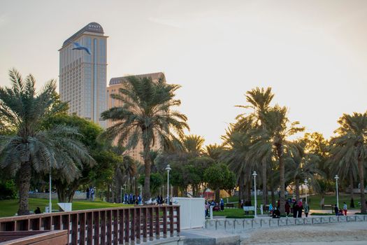 One of the public parks of Dubai.