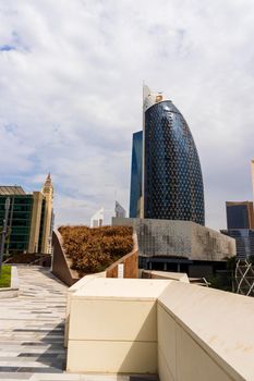 Dubai, UAE - 02.25.2021 Park towers by DAMAC in Dubai International Financial Center.