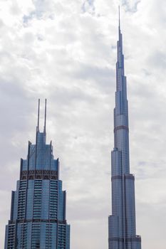 Dubai, UAE - 02.25.2021 Shot of a talles building in the world, Burj Khalifa