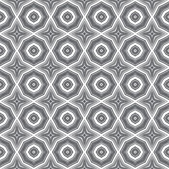 Arabesque hand drawn pattern. Black symmetrical kaleidoscope background. Oriental arabesque hand drawn design. Textile ready shapely print, swimwear fabric, wallpaper, wrapping.