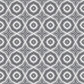 Arabesque hand drawn pattern. Black symmetrical kaleidoscope background. Oriental arabesque hand drawn design. Textile ready shapely print, swimwear fabric, wallpaper, wrapping.