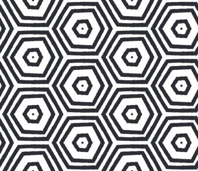 Mosaic seamless pattern. Black symmetrical kaleidoscope background. Retro mosaic seamless design. Textile ready interesting print, swimwear fabric, wallpaper, wrapping.