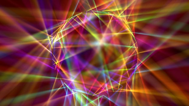 Digitally Generated Disco Laser neon Background illustration render