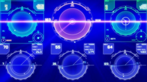 flight control panel instrument navigation light illustration