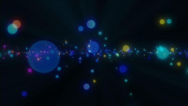 abstract space spots circles particles background illustration
