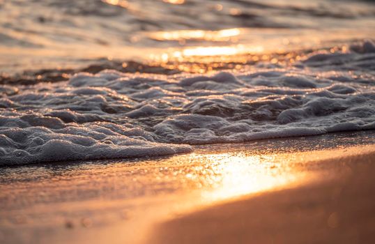 wave splash sea beach macro, close up