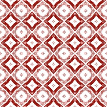 Striped hand drawn pattern. Wine red symmetrical kaleidoscope background. Repeating striped hand drawn tile. Textile ready juicy print, swimwear fabric, wallpaper, wrapping.