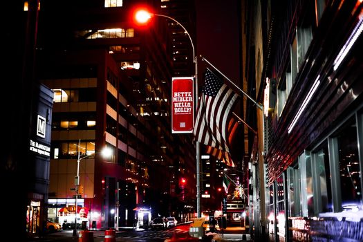 Night view of New Yorkman Hattan. Shooting Location: New York, Manhattan