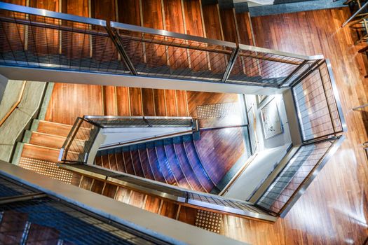 Image of spiral stairs. Shooting Location: Yokohama-city kanagawa prefecture
