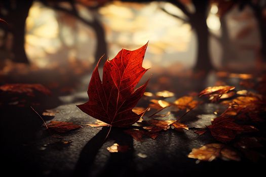 autumn leaves 4. High quality 3d illustration