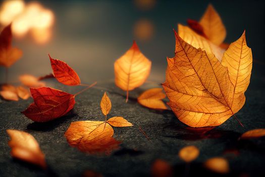 autumn leaves 14. High quality 3d illustration