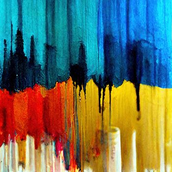 Ink, paint, abstract. Closeup of the painting. Colorful abstract painting background. Highly-textured oil paint. High quality 3d illustration