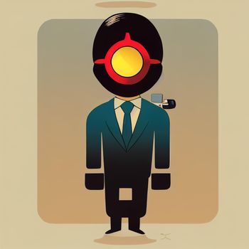 illustration of agent assist avatar. High quality 3d illustration