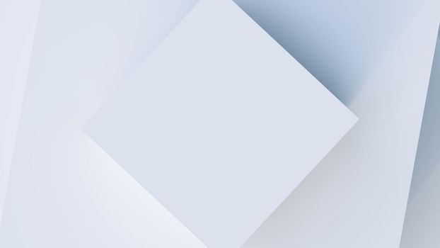 White cubes abstract background. 3d illustration. Background for your design