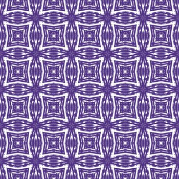 Ethnic hand painted pattern. Purple symmetrical kaleidoscope background. Textile ready rare print, swimwear fabric, wallpaper, wrapping. Summer dress ethnic hand painted tile.
