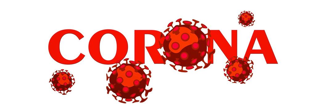 Dangerous corona virus, SARS pandemic risk concept. 3D illustration