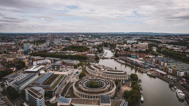 aerial view of Bristol, United Kingdom. High quality photo