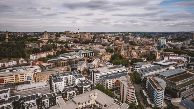 aerial view of Bristol, United Kingdom. High quality photo