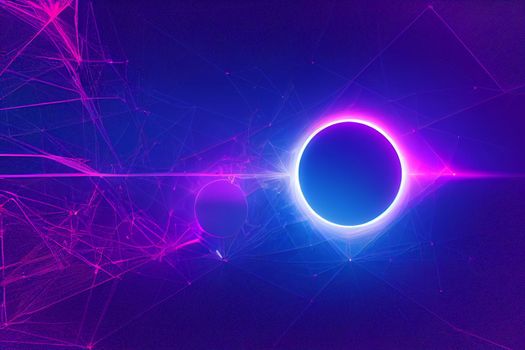 Abstract background on future cyber digital security network technology 