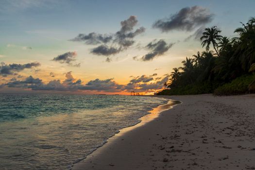 Shot of a tropical island.