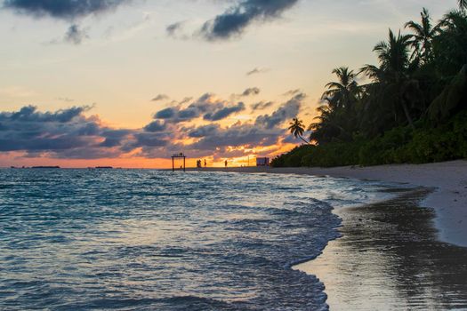 Shot of a tropical island.