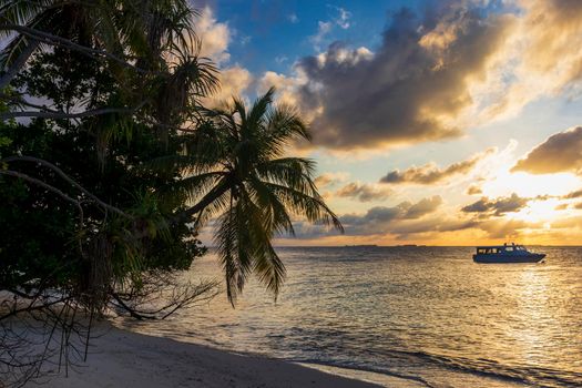 Shot of a tropical island.