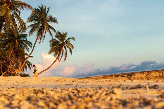 Shot of a tropical island.