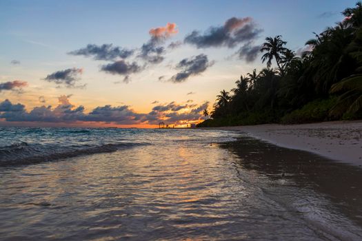 Shot of a tropical island.