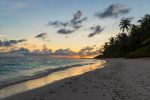 Shot of a tropical island.