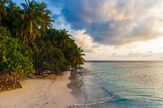 Shot of a tropical island.