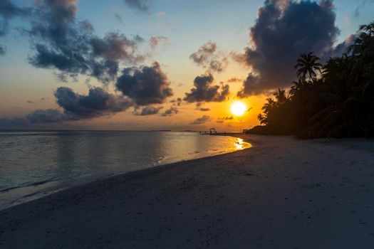 Shot of a tropical island.