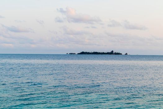 Shot of a tropical island.