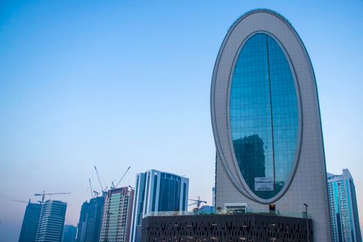 Dubai, UAE - 01.15.2021 One of the buildings in Marasi drive