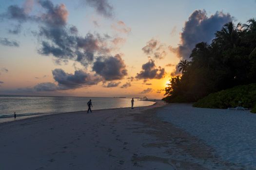 Shot of a tropical island.