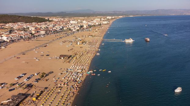 Ayvalik, Sarimsakli, the most popular beach of Ayvalik, Sarimsakli Beach, Ayvalik, Turkey. High quality photo