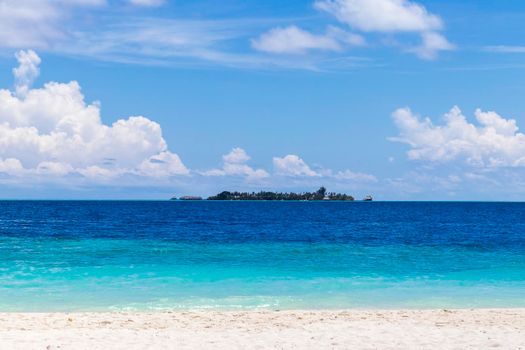 Shot of a tropical island.