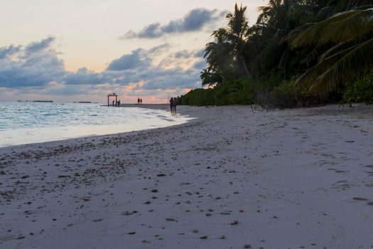 Shot of a tropical island.