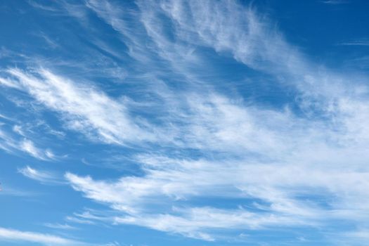 Beautiful blue sky with clouds. Nature background