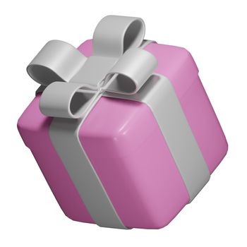 Realistic 3D Gift Box Cutout