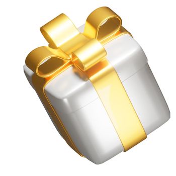 Realistic 3D Gift Box Cutout