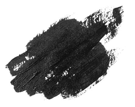 Black Brush Stroke isolated on white background