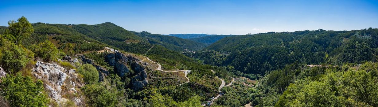 View of the landscape at Fragas de Sao Simao in Figueiro dos Vinhos, Portugal.