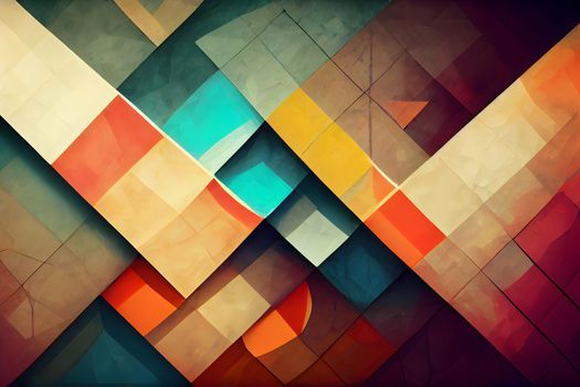 abstract flat colorful geometric background, neural network generated art. Digitally generated image. Not based on any actual scene or pattern.