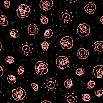 Hand Drawn Snowflakes Christmas Seamless Pattern. Subtle Flying Snow Flakes on chalk snowflakes Background. Artistic chalk handdrawn snow overlay. Fetching holiday season decoration.