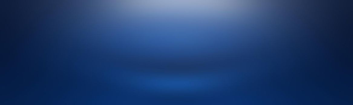 Abstract Luxury gradient Blue background. Smooth Dark blue with Black vignette Studio Banner