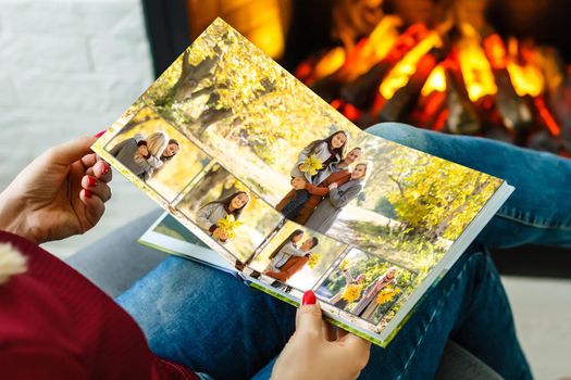 family photo book from autumn shooting.