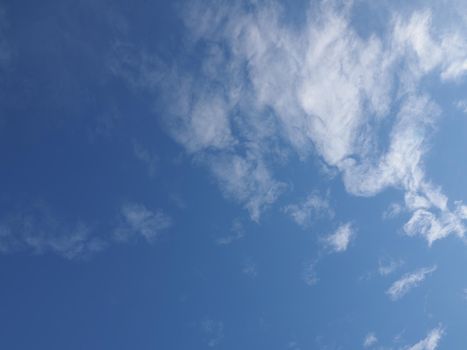 blue sky with clouds useful as a background